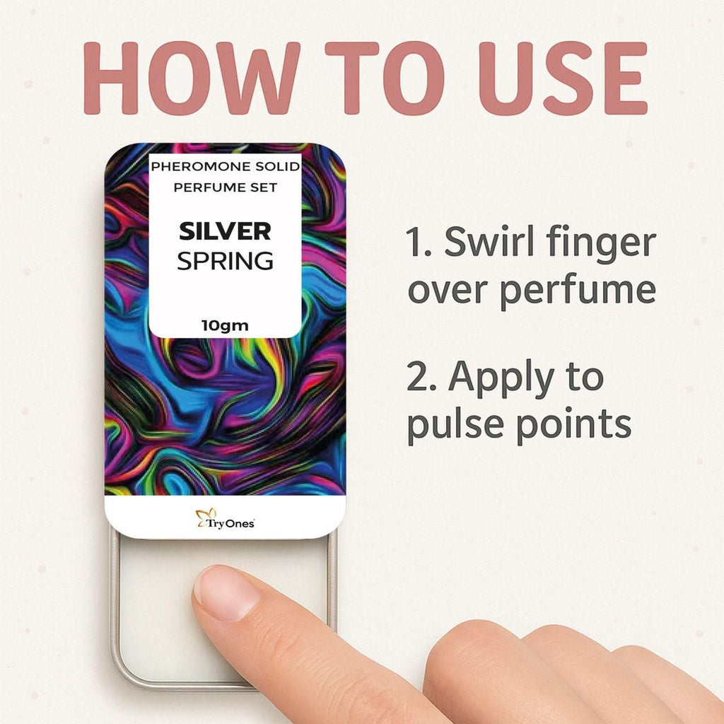 Pheromone Solid Perfume Set Silver Spring 20 gm Pack of 2