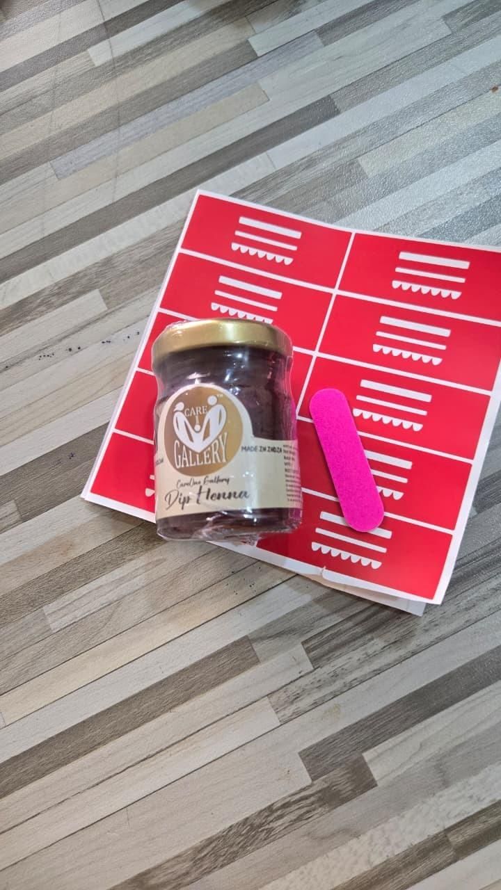 Dip Henna Instant Red Colour Mehendi Paste | For Finger Tips With 3 Types Henna Tattoo Stickers - Fectorect.com