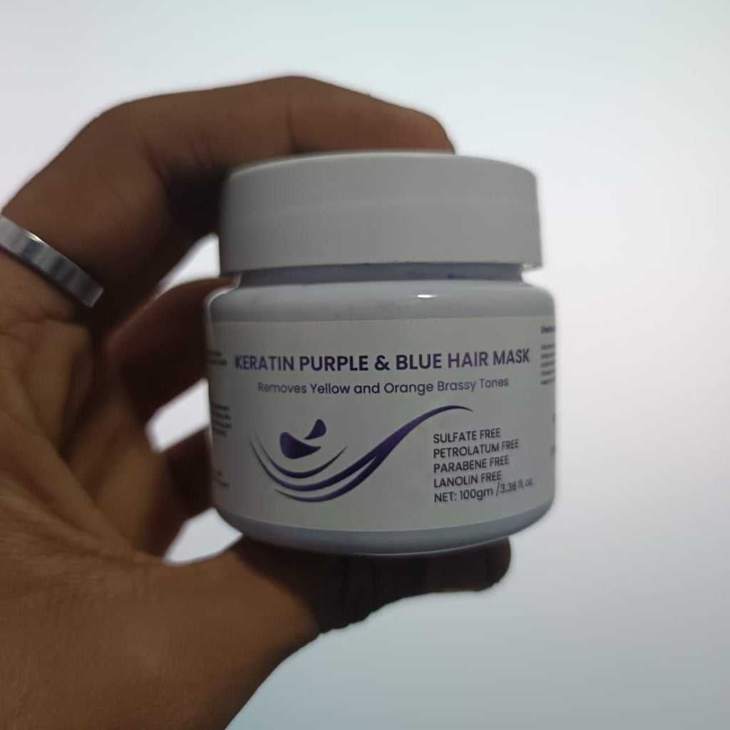 Keratin Purple and Blue Hair Mask 100g (Pack of 2) - Fectorect.com