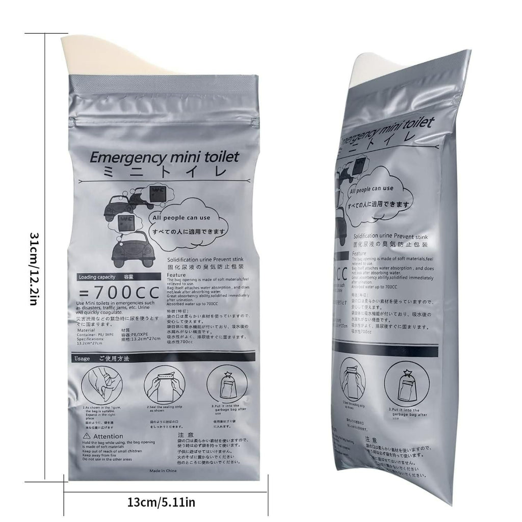 Emergency Mini Toilet-Urine Bag (Pack of 4) - Fectorect.com