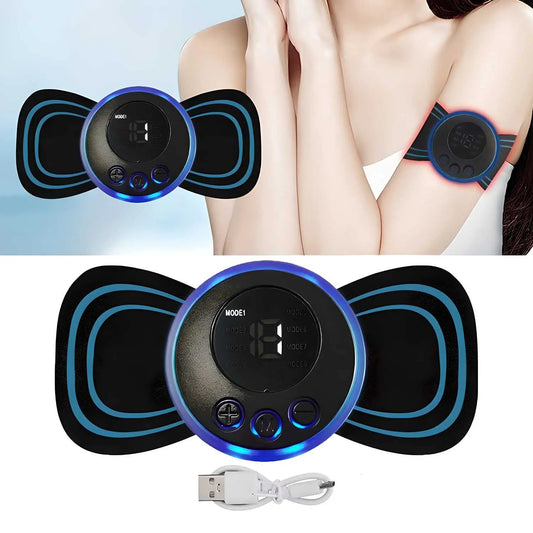 Mini Massager with 8 Modes and 19 Strength Levels,Rechargeable Electric Massager for Shoulder,Arms,Legs,Back Pain for Men and Women mkp0fp-jd