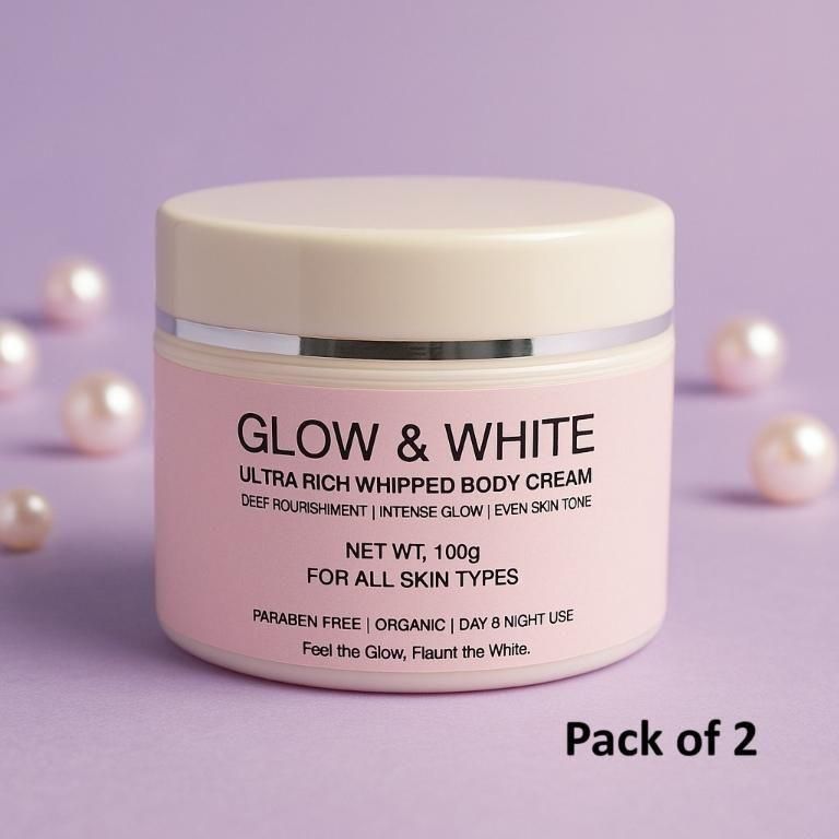 Glow & White Body Cream 100gm Each (Pack of 2) - Fectorect.com