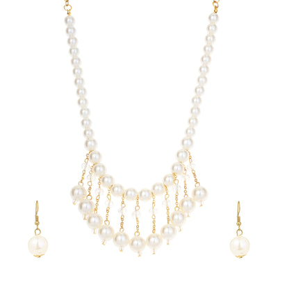 Traditional Pearl Necklace Set